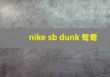 nike sb dunk 鸳鸯